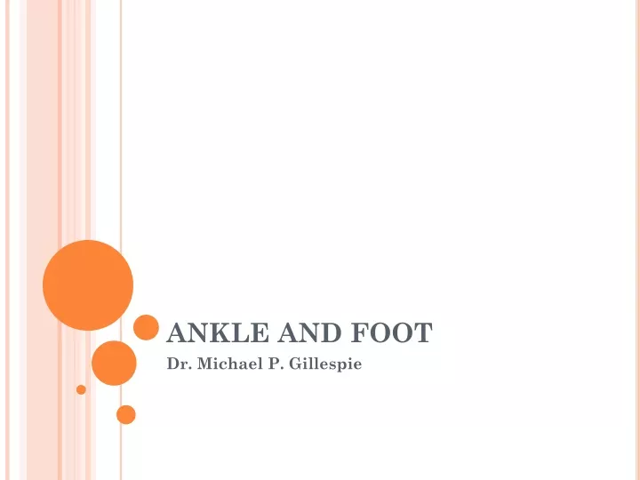 ankle and foot
