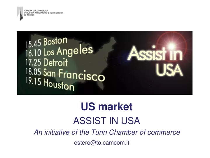 us market assist in usa an initiative of the turin chamber of commerce