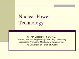 Nuclear Power Technology