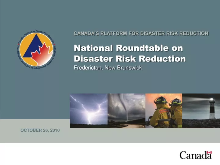 canada s platform for disaster risk reduction