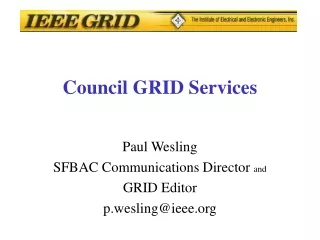 Council GRID Services