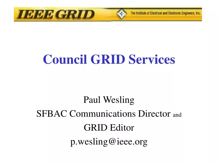 council grid services