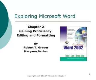 Exploring Microsoft Word
