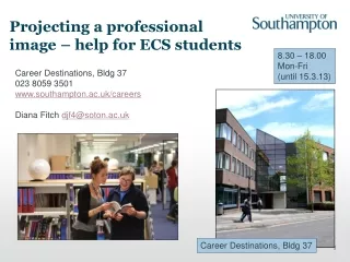 Projecting a professional image – help for ECS students