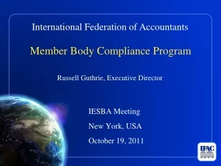 Member Body Compliance Program