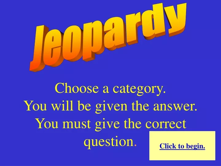 jeopardy