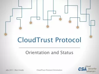 CloudTrust Protocol