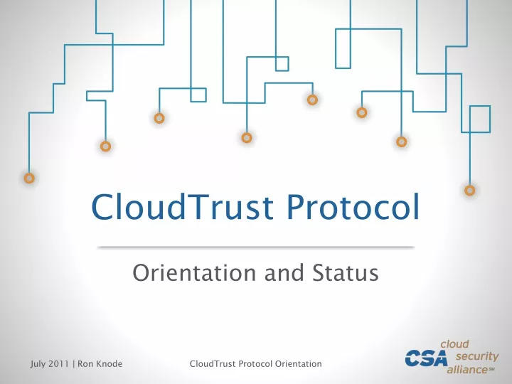 cloudtrust protocol