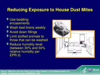 Reducing Exposure to House Dust Mites