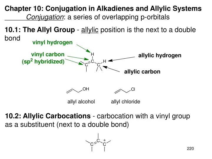 chapter 10 conjugation in alkadienes and allylic
