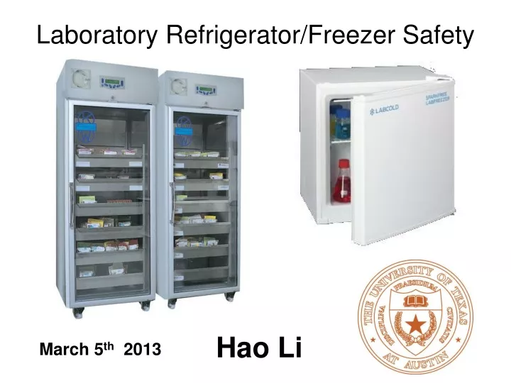 laboratory refrigerator freezer safety