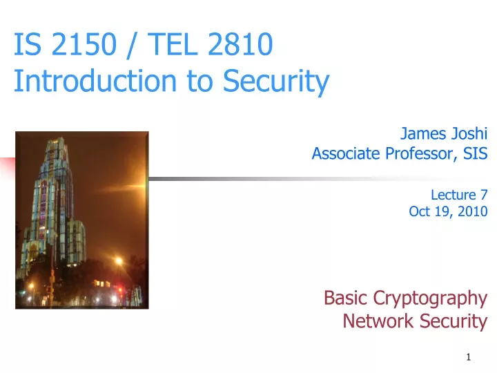 is 2150 tel 2810 introduction to security