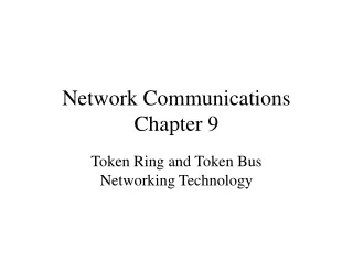 Network Communications Chapter 9