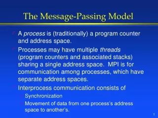 The Message-Passing Model