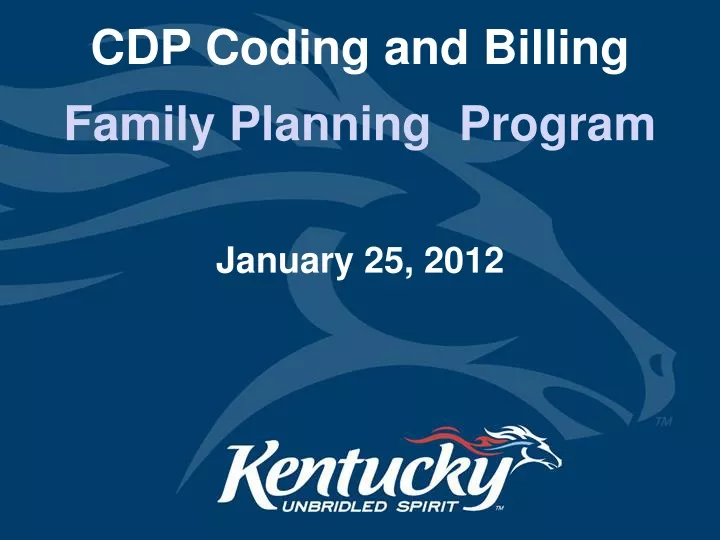 cdp coding and billing