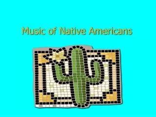 Music of Native Americans