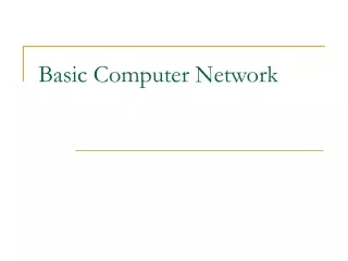 Basic Computer Network