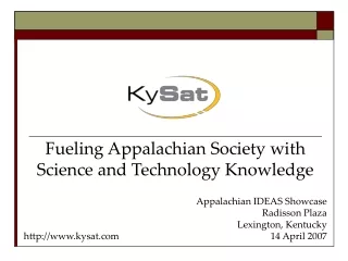Fueling Appalachian Society with Science and Technology Knowledge