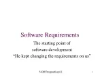 Software Development Requirements - slide 1