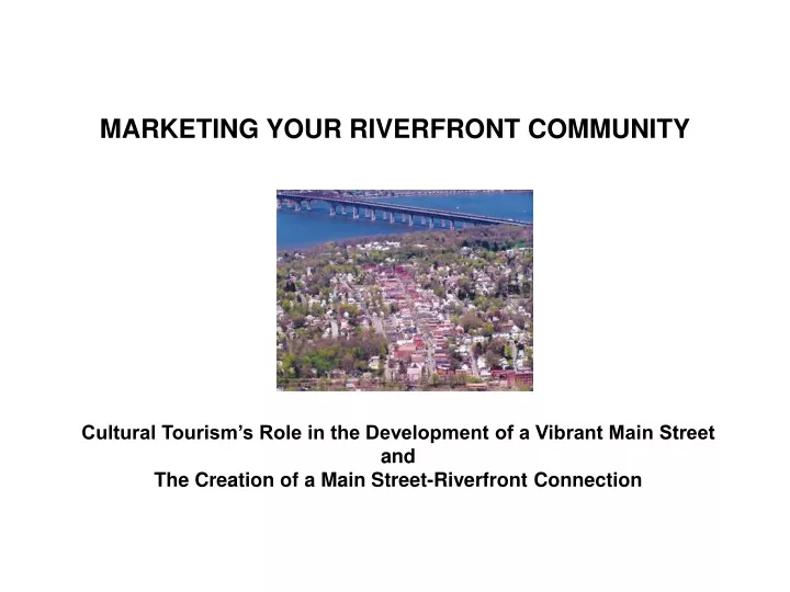 marketing your riverfront community