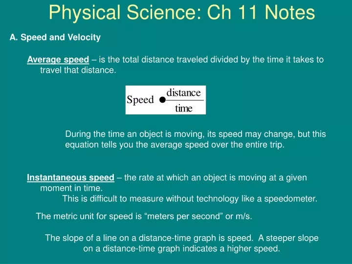 physical science ch 11 notes
