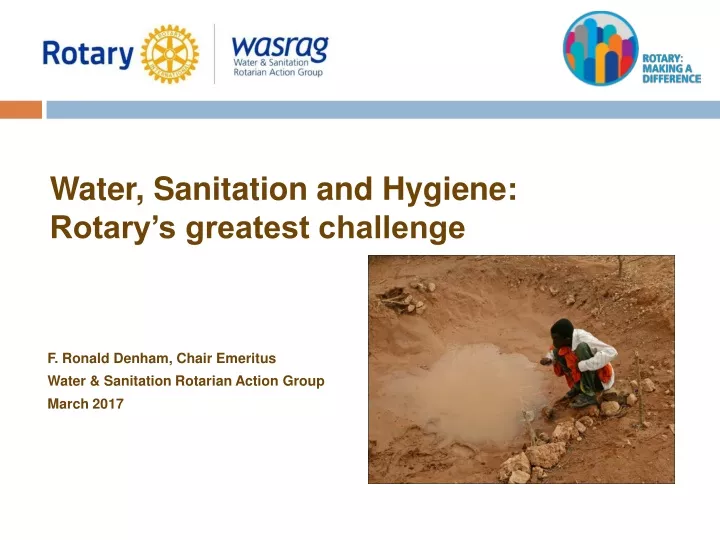 water sanitation and hygiene rotary s greatest