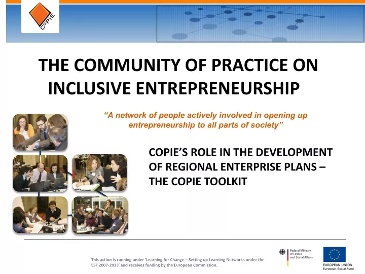 the community of practice on inclusive entrepreneurship