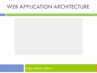 Web Application Architecture