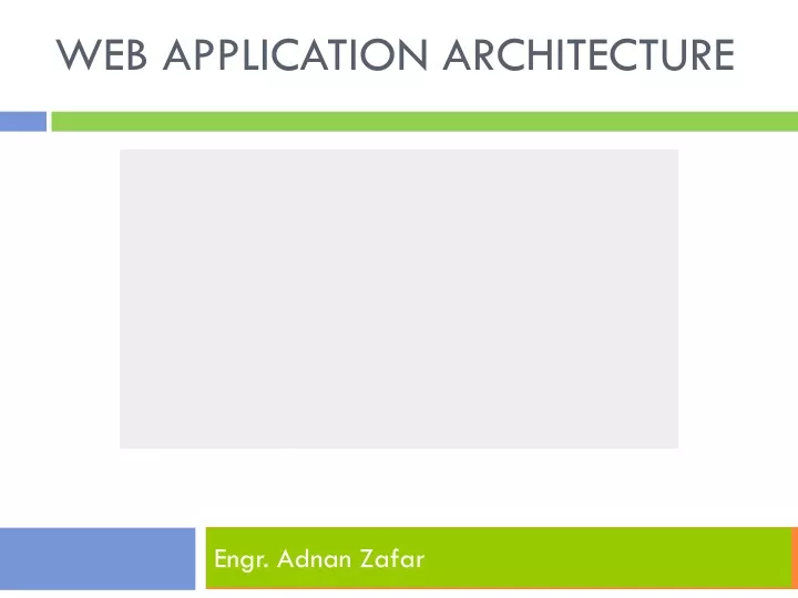 web application architecture