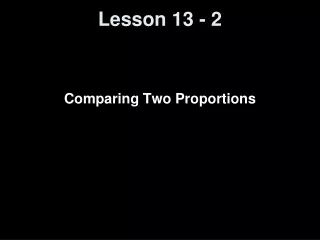 Lesson 13 - 2