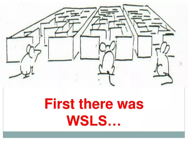 first there was wsls