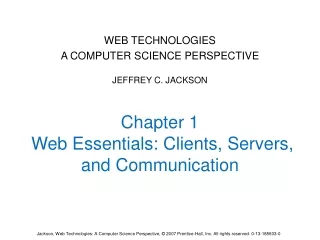Chapter 1  Web Essentials: Clients, Servers, and Communication