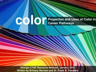 Properties and Uses of Color in Career Pathways