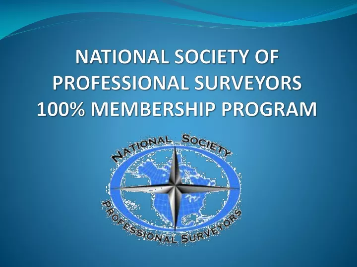 national society of professional surveyors 100 membership program