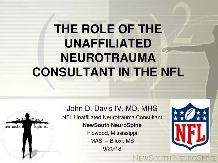 the role of the unaffiliated neurotrauma consultant in the nfl