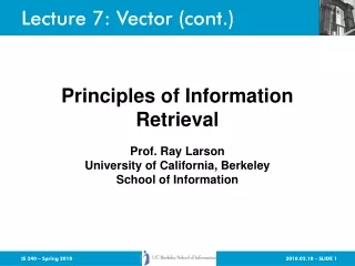 Lecture 7: Vector (cont.)