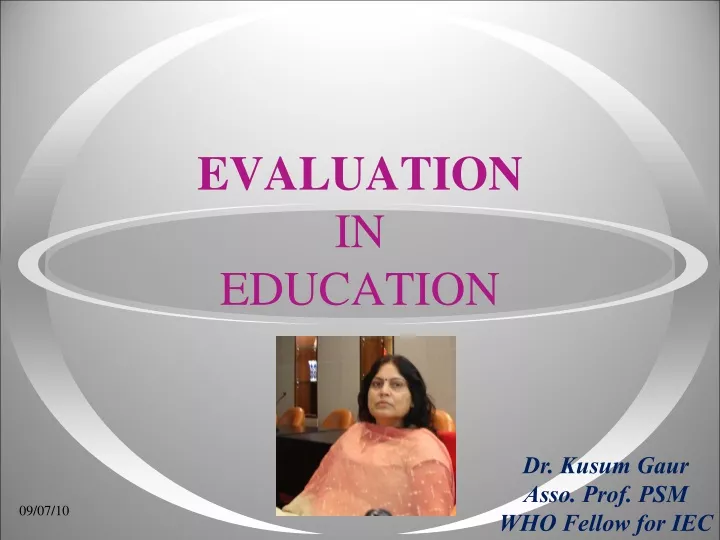 evaluation in education