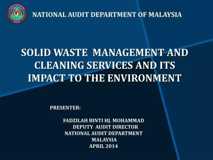 solid waste management and cleaning services and its impact to the environment