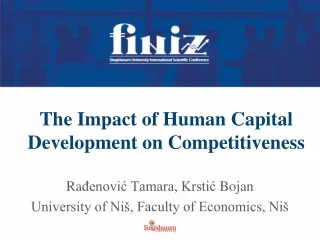 The Impact of Human Capital  Development on Competitiveness