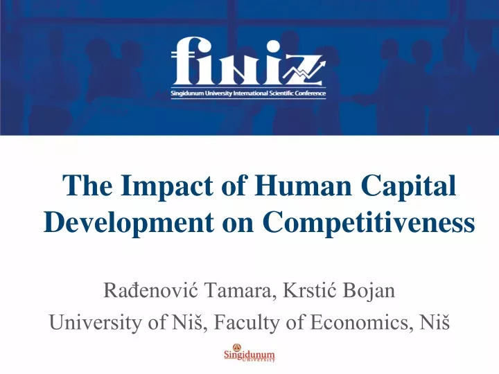the impact of human capital development on competitiveness