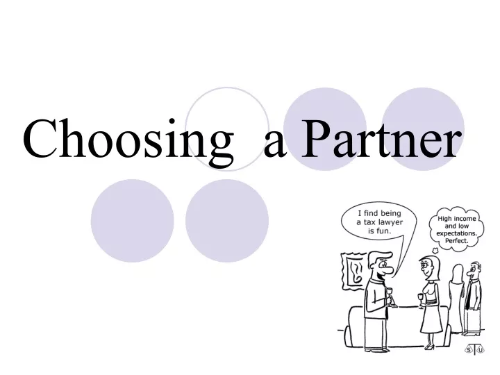 choosing a partner