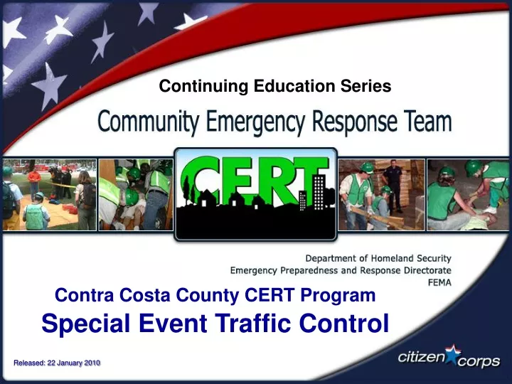 contra costa county cert program special event traffic control