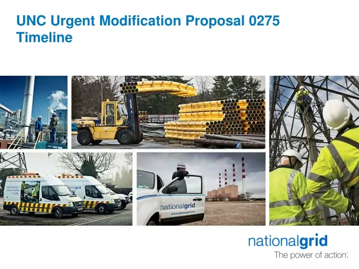 unc urgent modification proposal 0275 timeline