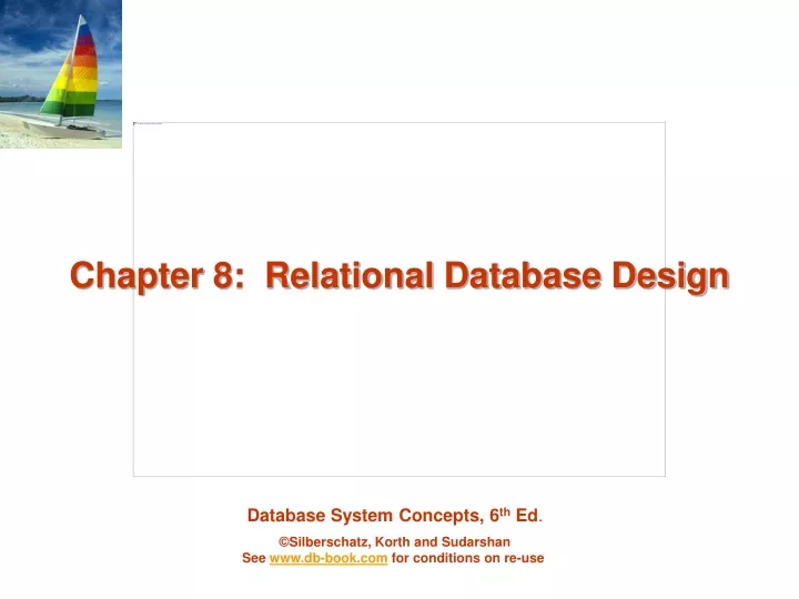chapter 8 relational database design