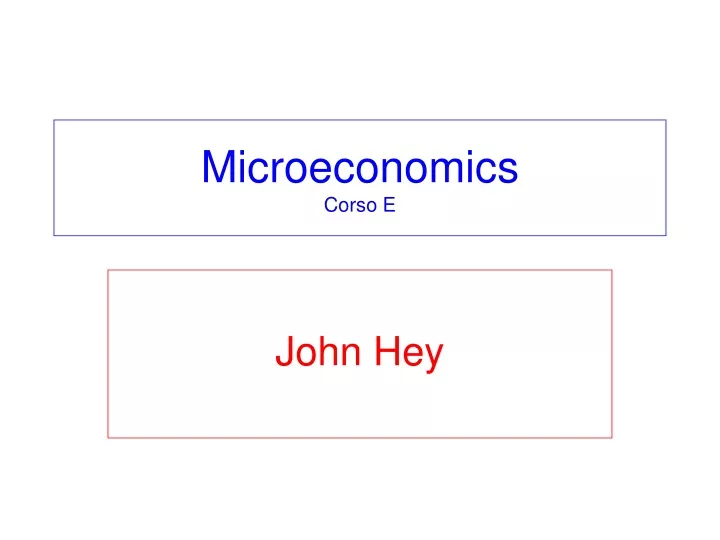 microeconomics corso e