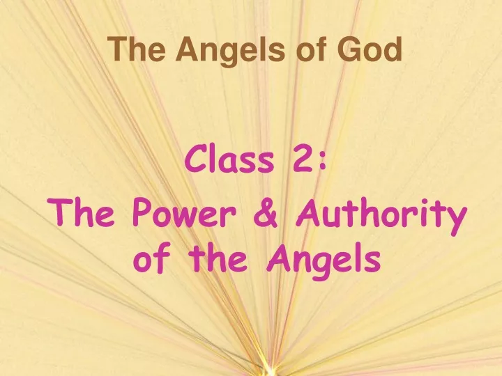 the angels of god