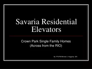 Savaria Residential Elevators