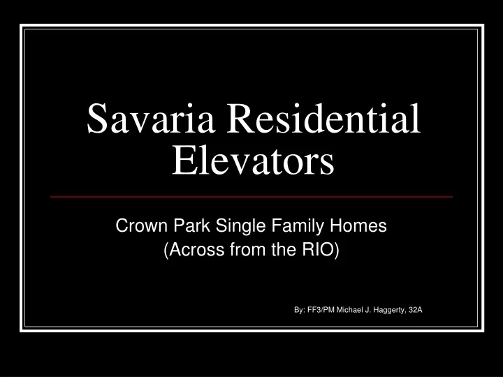 savaria residential elevators