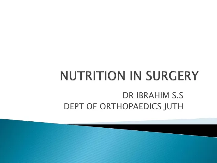 nutrition in surgery