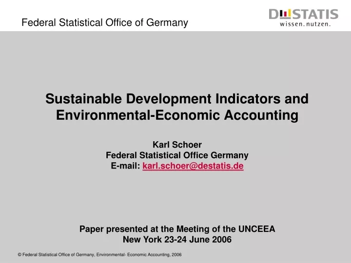 sustainable development indicators